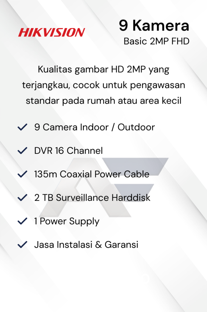 Paket CCTV Dahua Basic 2MP