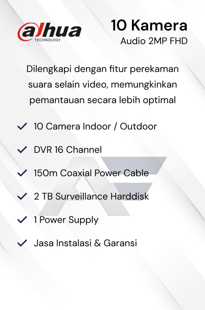 Paket CCTV Dahua Basic 2MP