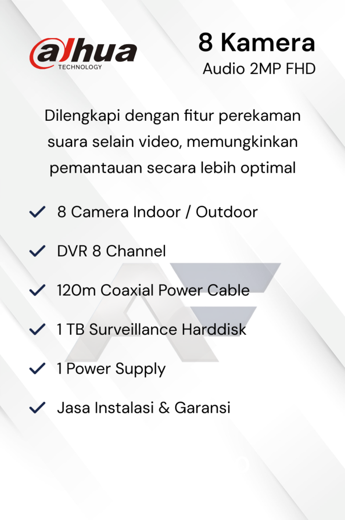 Paket CCTV Dahua Basic 2MP