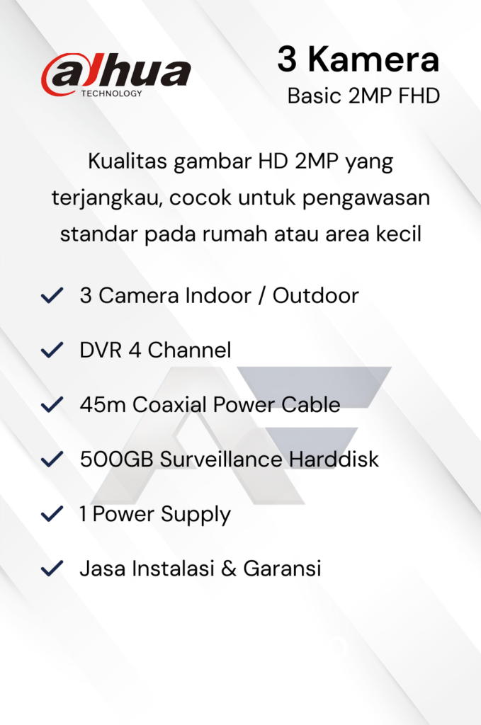 Paket CCTV Uniarch 2MP