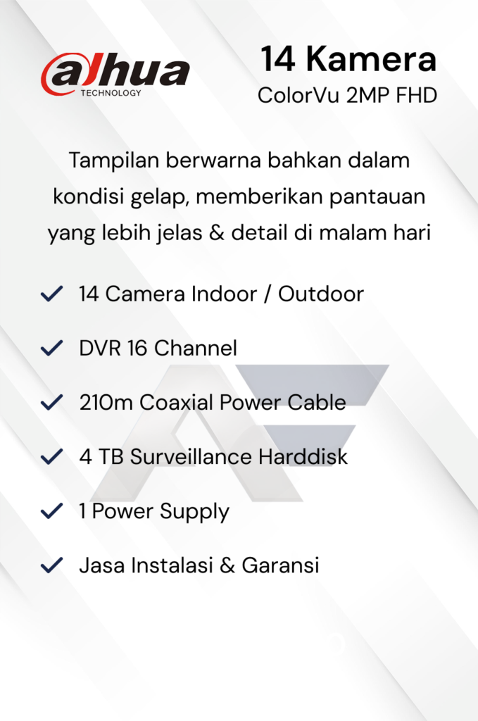 Paket CCTV Dahua Basic 2MP