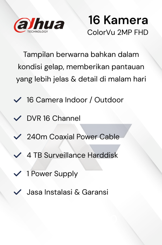 Paket CCTV Dahua Basic 2MP