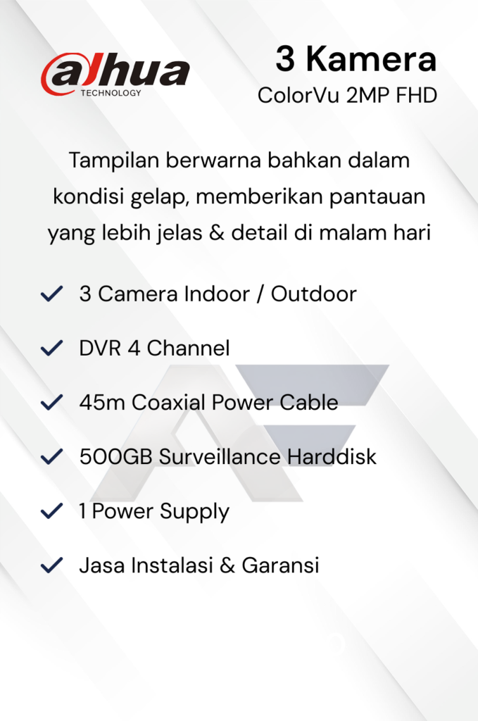 Paket CCTV Dahua Basic 2MP