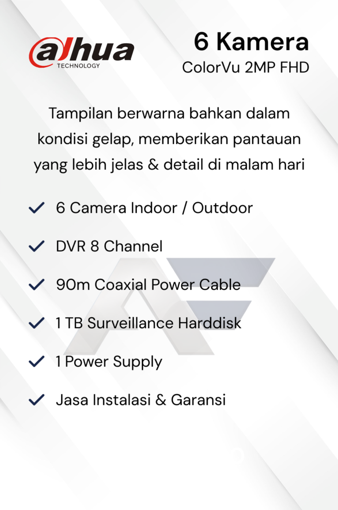 Paket CCTV Dahua Basic 2MP