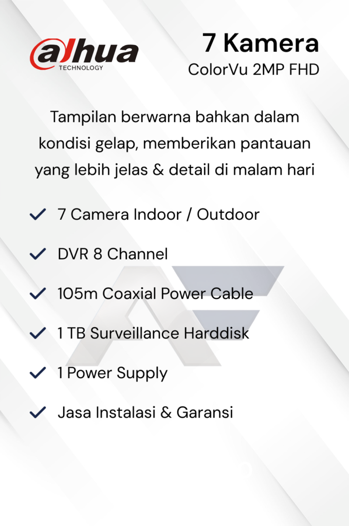 Paket CCTV Dahua Basic 2MP