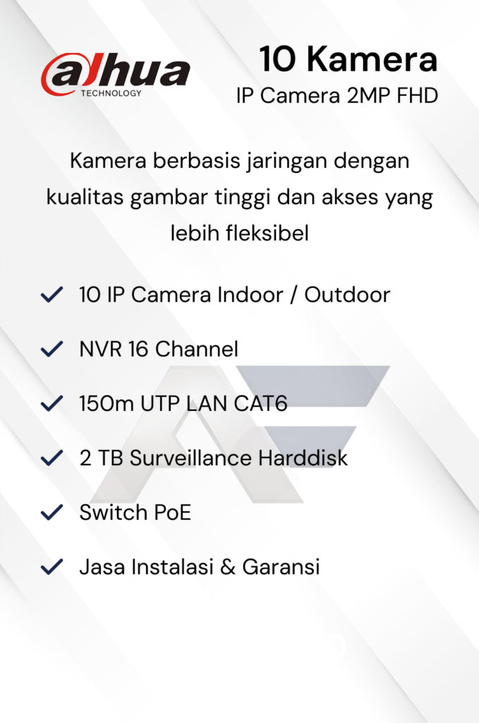 Paket CCTV Dahua Basic 2MP