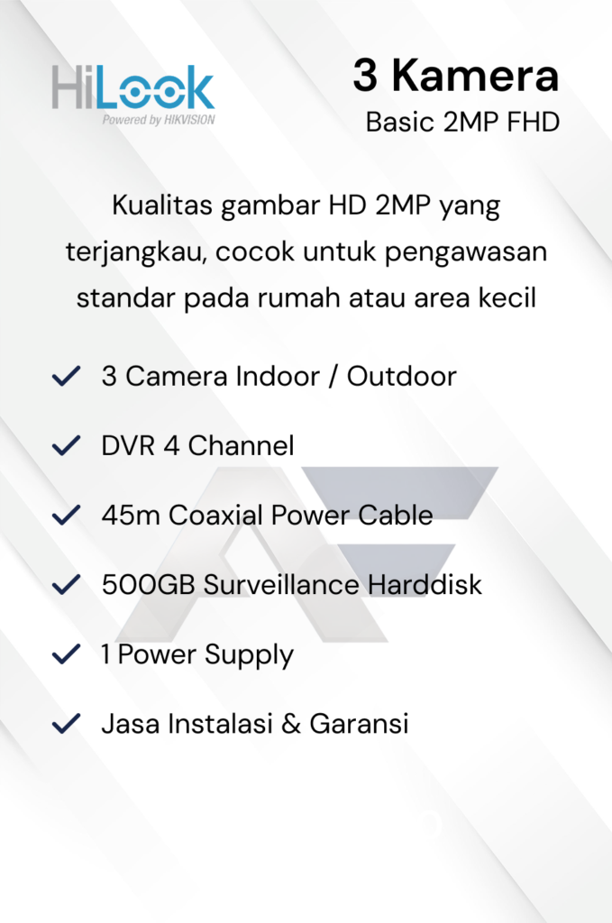 Paket CCTV Dahua Basic 2MP